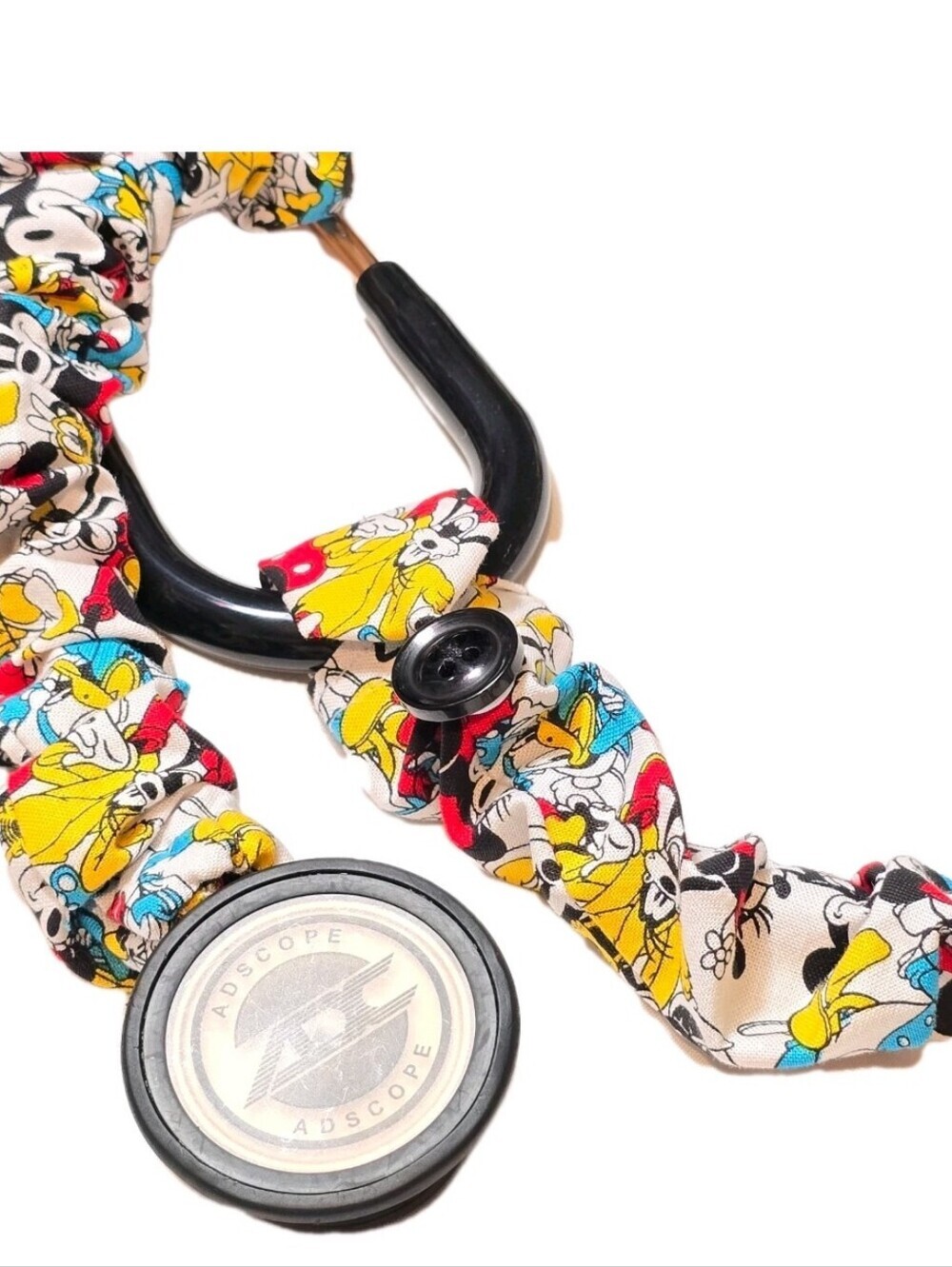 Colorful Disney Mickey Mouse Stethoscope Sleeve: Washable Colorful Cotton Cover - Picture 4 of 11
